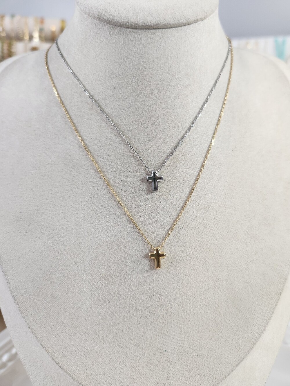 Mini Cross Necklace - Picture 5 of 5